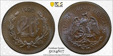 1920-Mo 20C KM-437 MS65BN