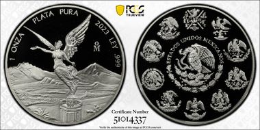 2023-Mo Onza Libertad Ag PR70DCAM