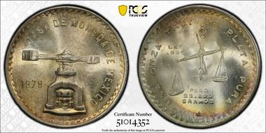 1979-Mo Onza KM-M49b.4 Ag Type 4 MS64