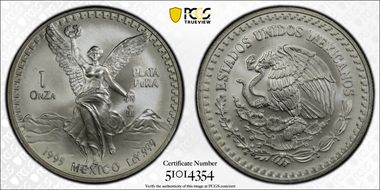1995-Mo Onza Libertad Ag MS68