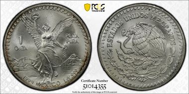 1994-Mo Onza Libertad Ag MS67
