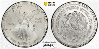 1995-Mo Onza Libertad Ag MS69