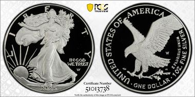 2025-W $1 Silver Eagle First Strike PR70DCAM