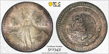 1988-Mo Onza Libertad Ag MS65