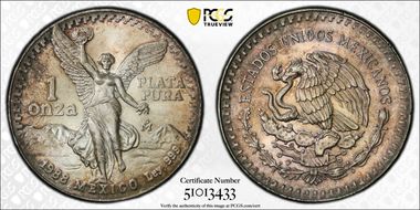 1988-Mo Onza Libertad Ag MS65