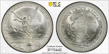 1996-Mo Onza Libertad Ag MS67