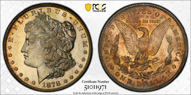 1878-S $1 MS63