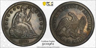 1862 $1 PR1
