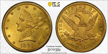 1891-CC $10 N1
