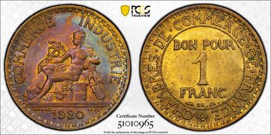 1920 1 Fr Gad-468 Commerce F-218 MS64