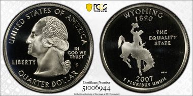 2007-S 25C Wyoming PR69DCAM