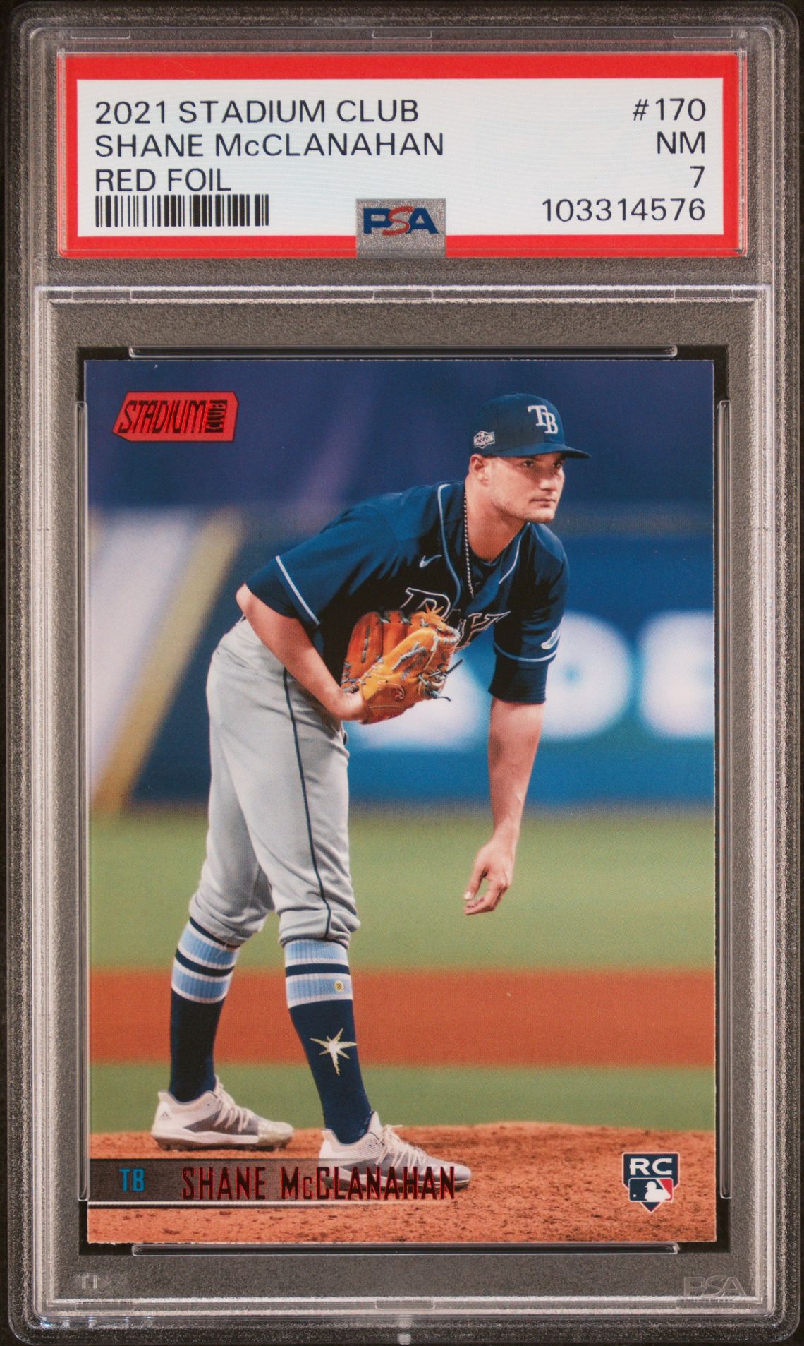 2021 Topps TOPPS STADIUM CLUB RED FOIL #170 Shane Mcclanahan front