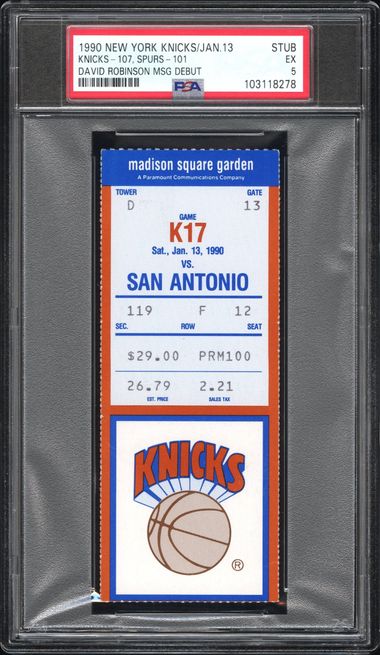 DAVID ROBINSON MSG DEBUT