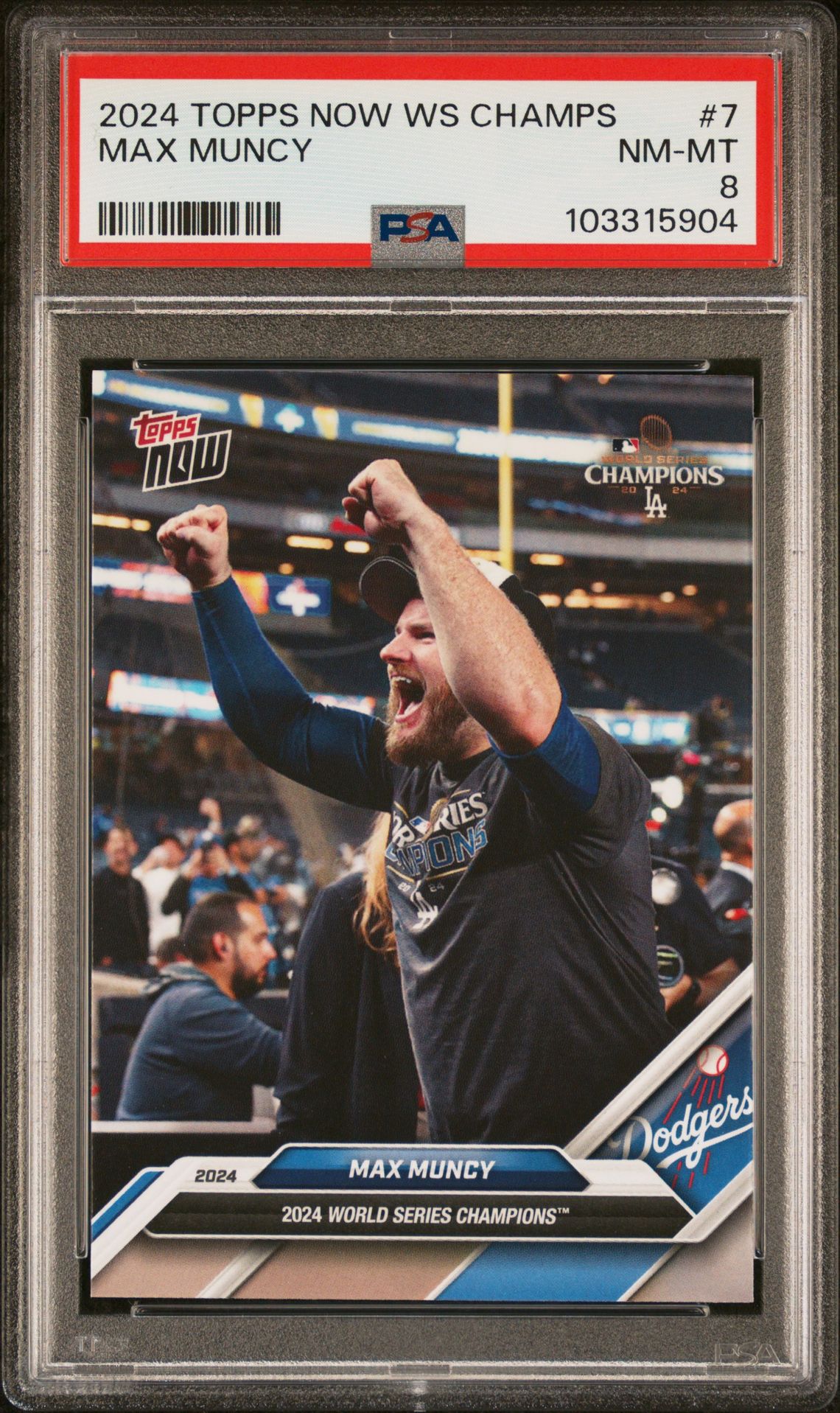2024 Topps TOPPS NOW LOS ANGELES DODGERS WORLD SERIES CHAMPIONS #7 Max Muncy front