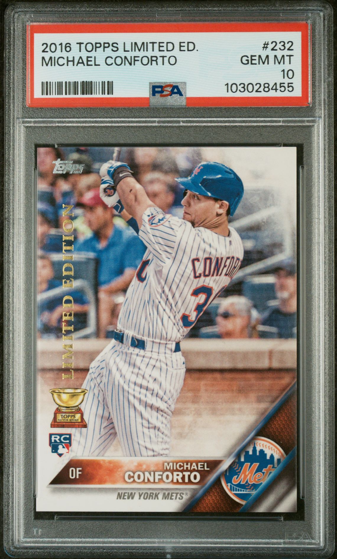 2016 Topps TOPPS RETAIL PHOTO VARIATION #232 Michael Conforto front