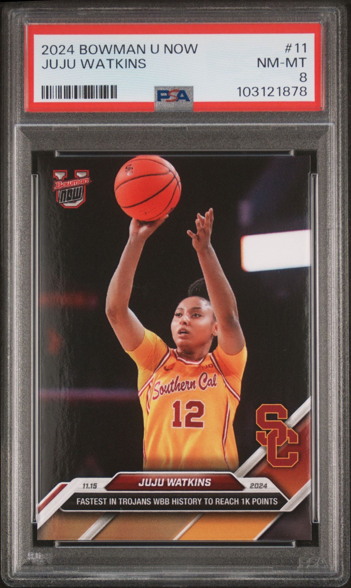 2024 Bowman Bowman U Now #11 Juju Watkins front