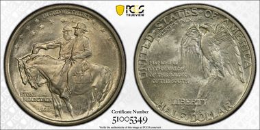 1925 50C Stone Mountain MS64