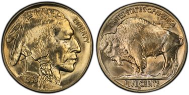 1938-D 5C Buffalo MS66