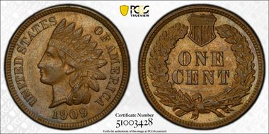 1909 1C Indian AU58BN