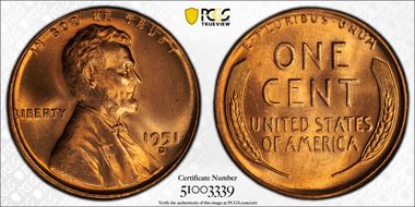 1951-D 1C OMM FS-512 MS66RD