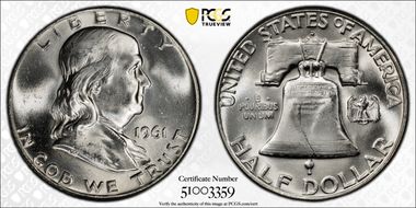 1961-D 50C FS-501 RPM MS64FBL