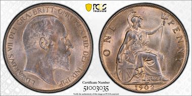 1902 1D S-3990 MS65RB