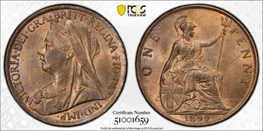 1899 1D S-3961 MS64RB