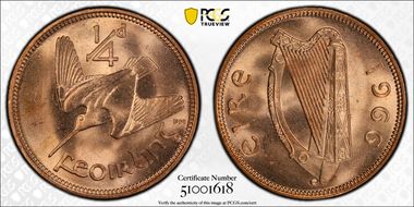 1966 1/4D MS66RD