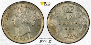 1899 10C Small 9s MS63