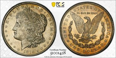 1878-S $1 MS63