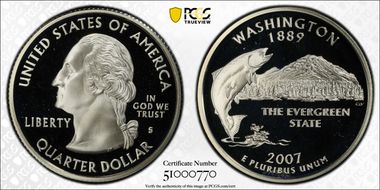2007-S 25C Washington Silver PR69DCAM