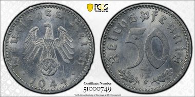 1944-F 50 Pfg J-372 MS62