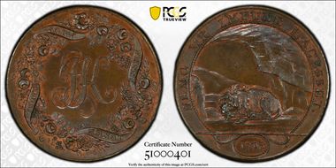 1796 Tk 1D DH-20 Warwickshire, Kempson MS64BN