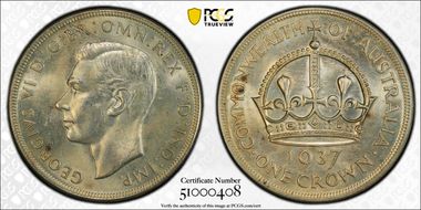 1937 Crown KM-34  Ag MS63