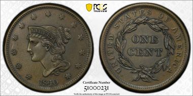 1840 1C Large Date N1BN