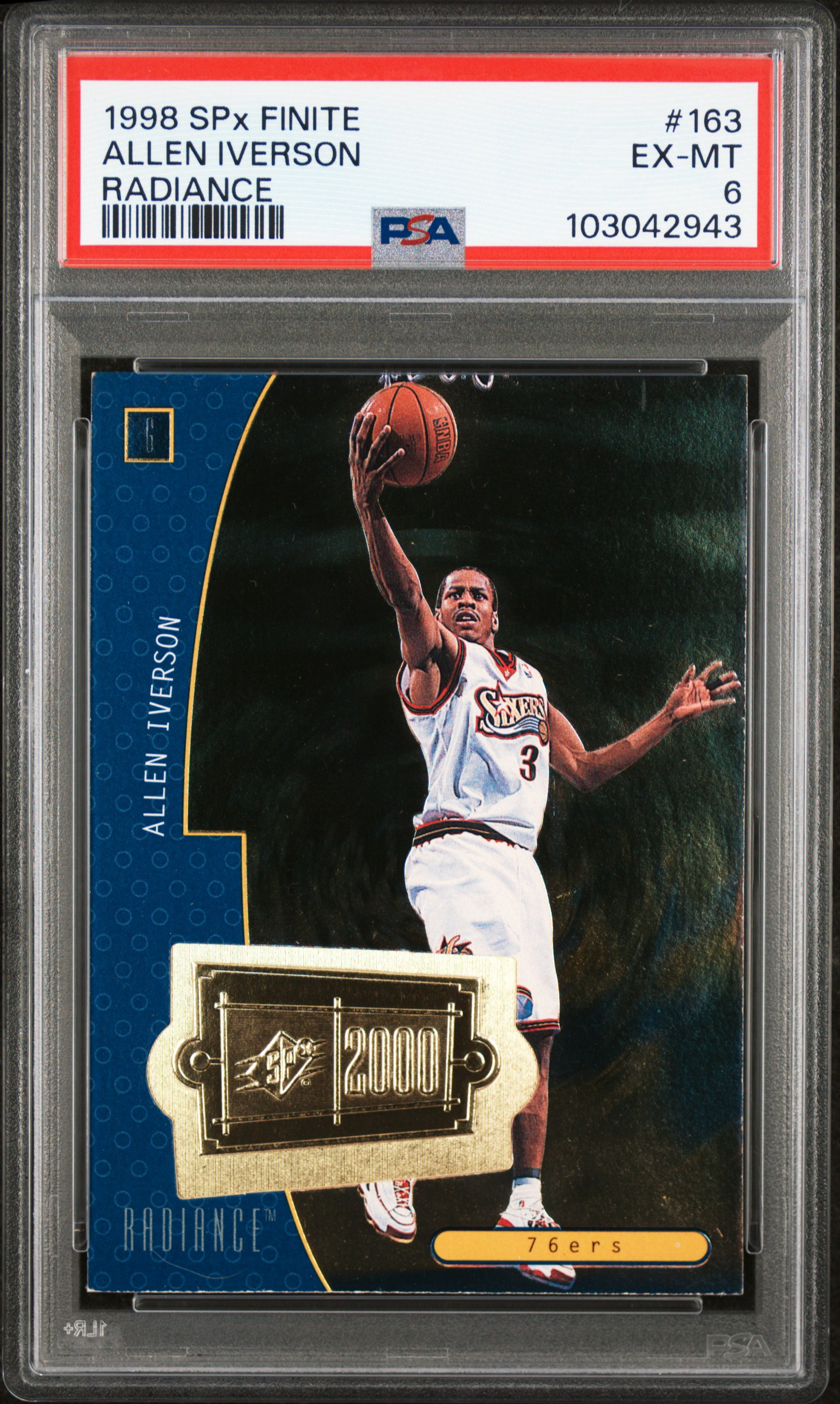 ALLEN IVERSON SPECTRA PSA10 ジャージナンバー ALLEN IVERSON SPECTRA PSA10 ジャージナンバー ALLEN IVERSON