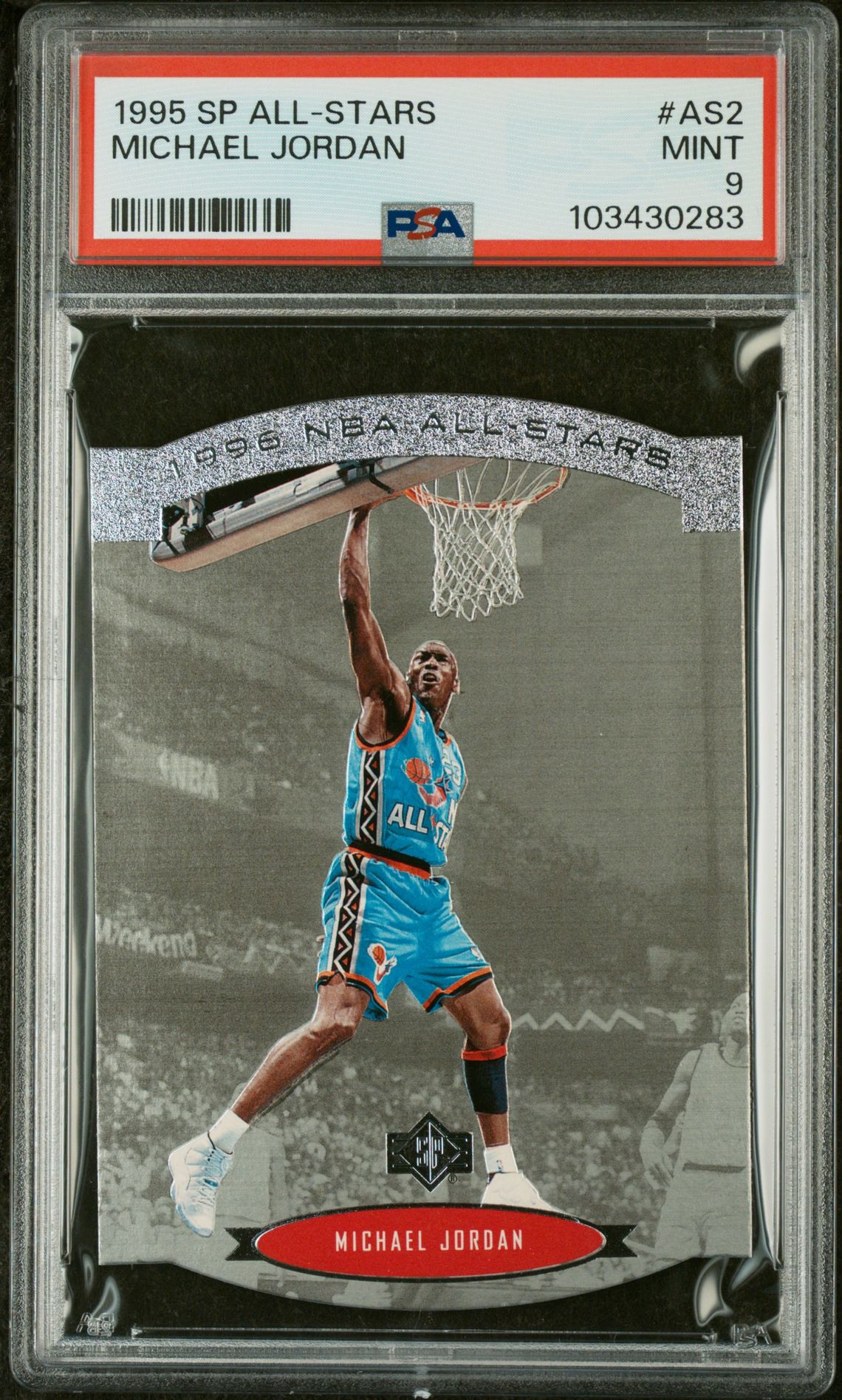 1995 Sp All-Stars Michael Jordan #As2 Mint 9 front