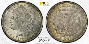 1921-D $1 MS64