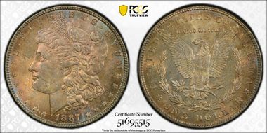 1887 $1 MS64