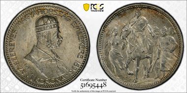 1896-KB Korona Millenium Commemorative MS63