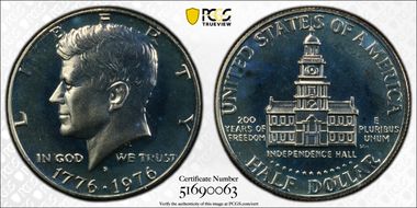 1976-S 50C Clad DDR FS-801 PR68