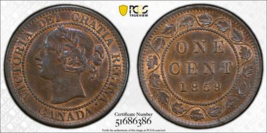 1859 1C Narrow 9 MS62BN