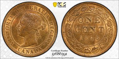 1896 1C MS64RB