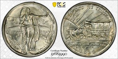 1938-S 50C Oregon MS66