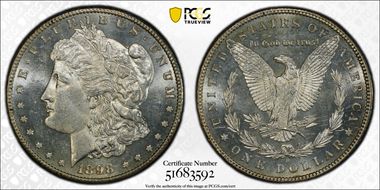 1898-S $1 MS62PL