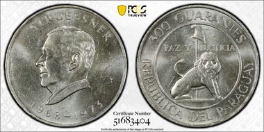 "1973" (1968) 300 G Stroessner MS63