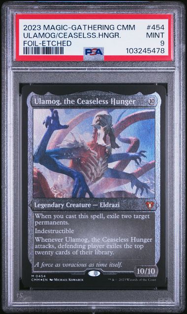 2023 MTG Commander Foil-Etched Foil #454 Ulamog/ceaselss.hngr front