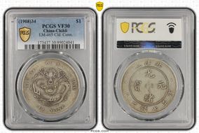 (1908)34 $1 LM-465 Cld. Conn. VF30