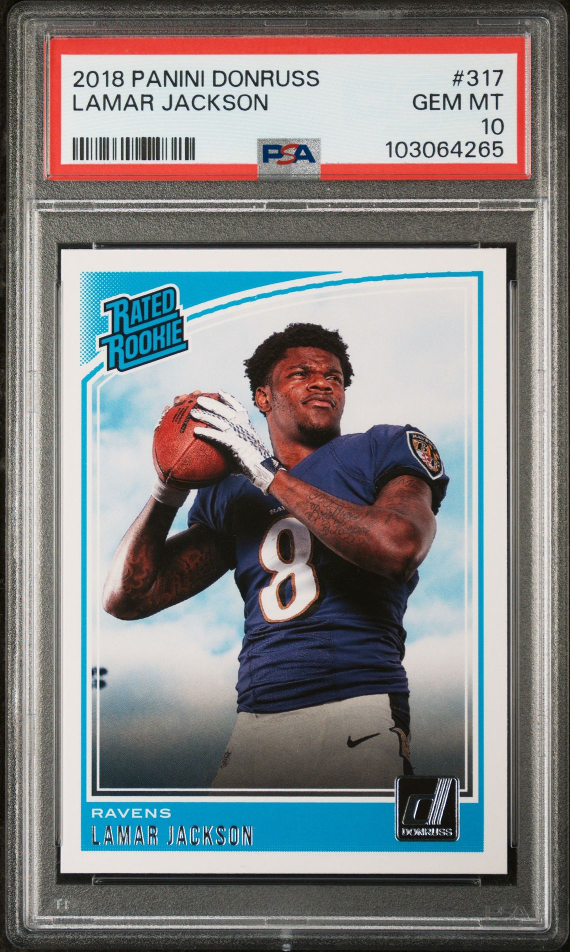 2018 Panini PANINI DONRUSS #317 Lamar Jackson front