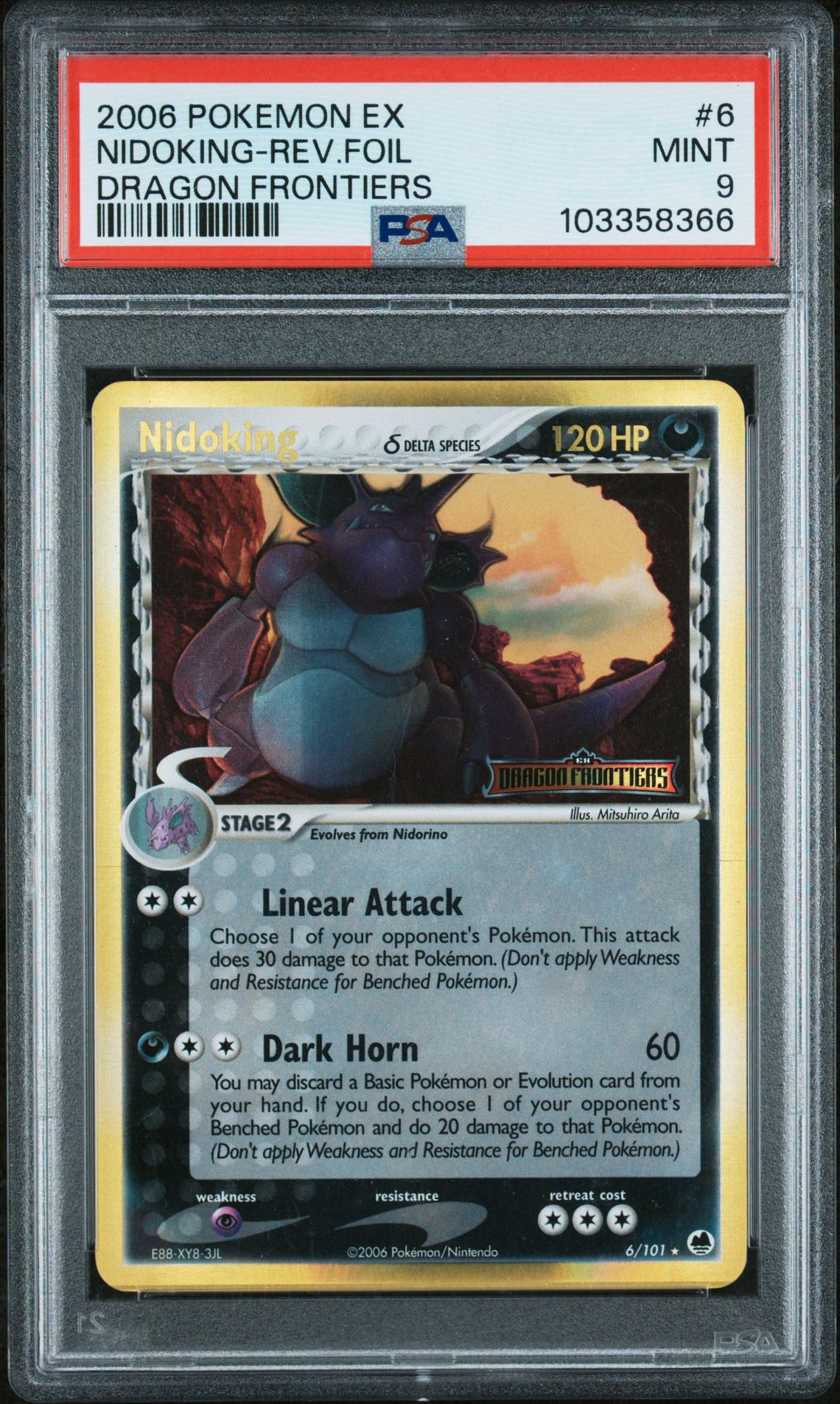2006 Pokemon #6 Nidoking-Rev.Foil front
